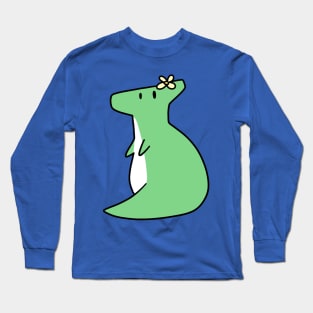 Flower Hadrosaurus Long Sleeve T-Shirt